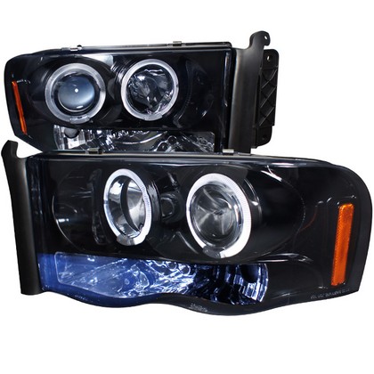 Spec-D Smoke LED Halogen Projector Headlights 02-05 Dodge Ram Spec-D Smoke LED Halogen Projector Headlights 02-05 Dodge Ram
